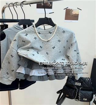 29203062-دو تیکه دامن چین مخمل ب دورس طرح پاپیون