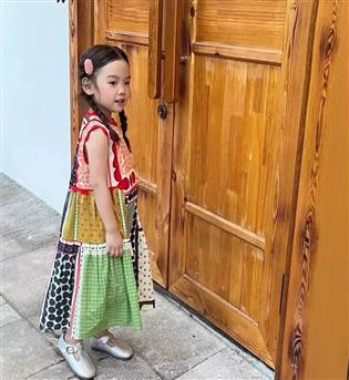 25203397-پیراهن دخترانه چهل تیکه
