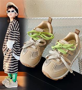 33300218-کتونی طرح بند چسبی دو بند رنگی