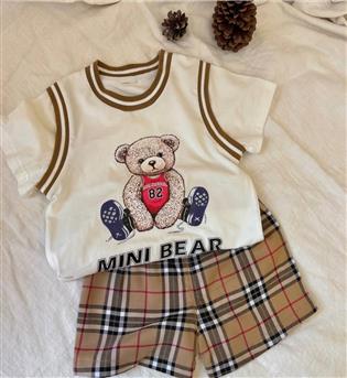 33200973-تیشرت و شلوارک خرس نشته MINI BEAR