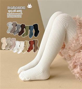 8202408-جوراب شلواری ساده کبریتی