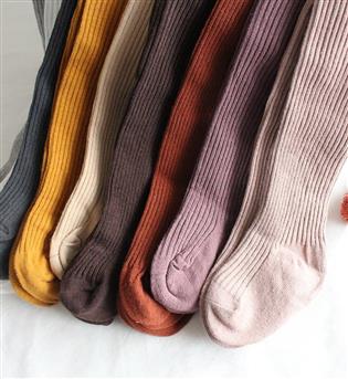 8202408-جوراب شلواری ساده کبریتی