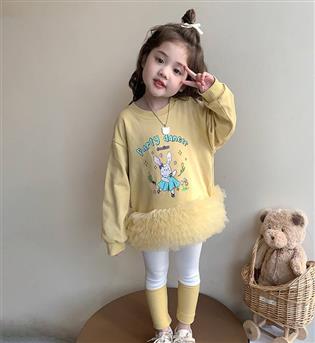 39202750-دو تیکه دورس پایین تور با لگ طرح خرگوش party dancer 