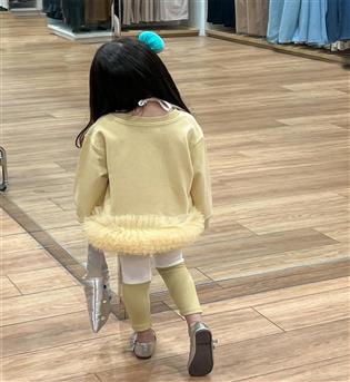 39202750-دو تیکه دورس پایین تور با لگ طرح خرگوش party dancer 