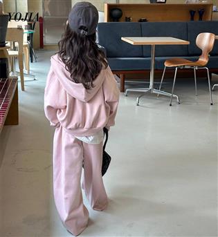48202617-سه تیکه سوئیشرت با تاپ با شلوار بگ