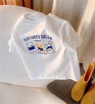 12202823-تیشرت طرح سه خرس NAUGHTY BEAR